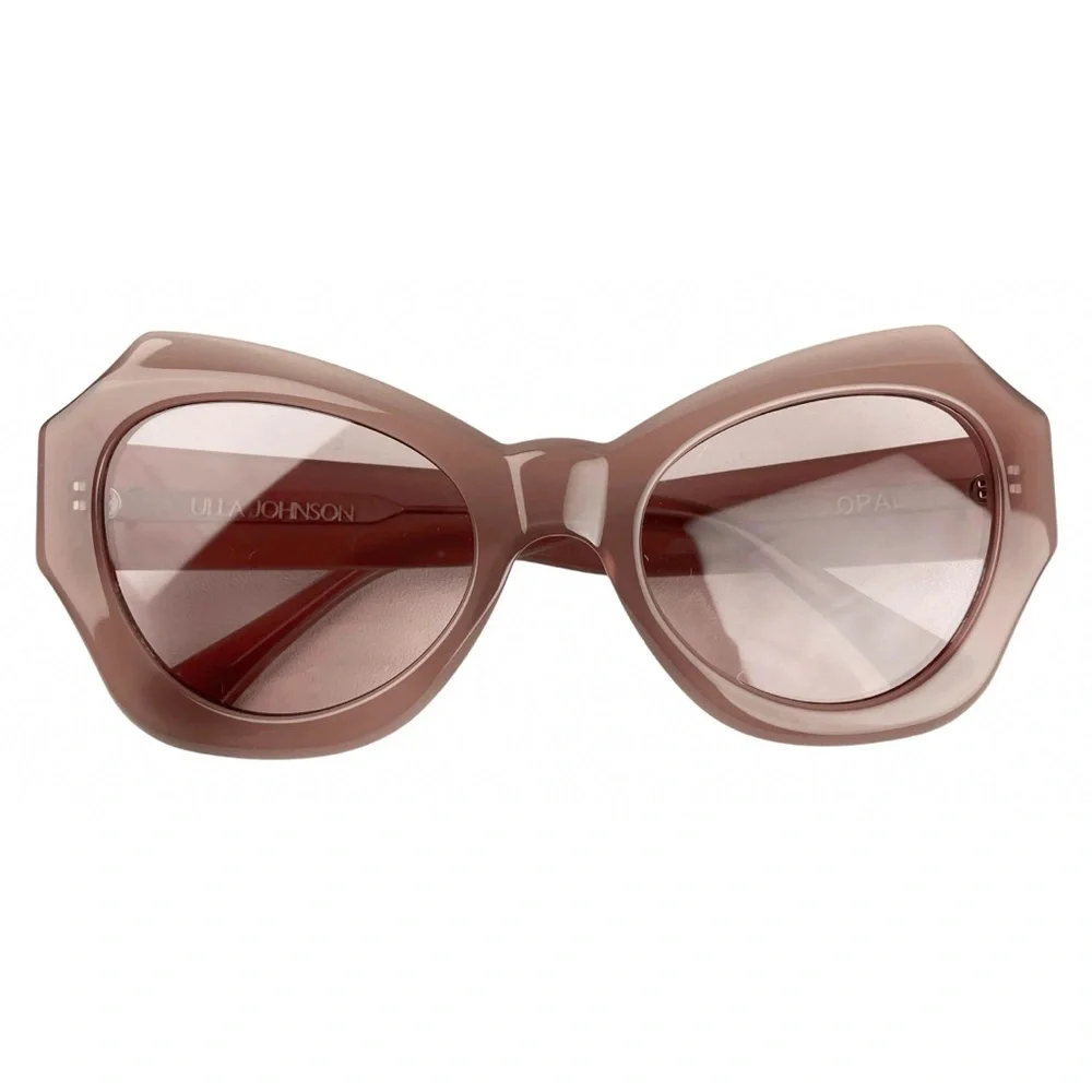 Ulla Johnson Opal Butterfly Sunglasses in Camel Acetate Women’s OS NWT